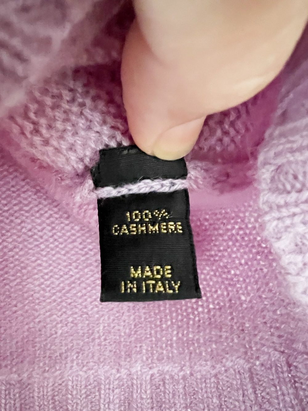 Loro Piana 100% Cashmere Purple V-Neck Sweater Size 38/ US 0-2 - Picture 5 of 8
